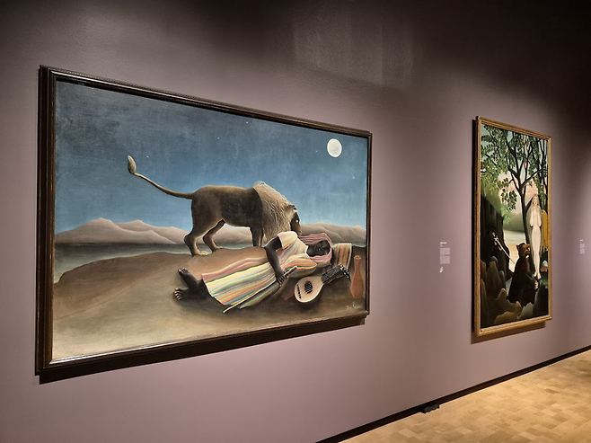 앙리 루소의 개인전. 때마침 뉴욕에서 온 [잠든 집시]를 만났다. ©김슬기