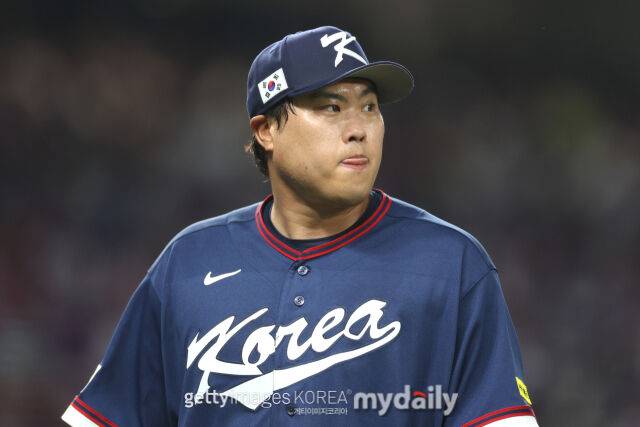 한국 WBC 대표팀 류현진./게티이미지코리아