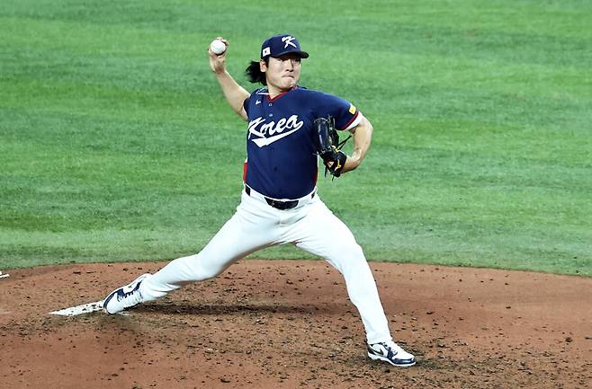 ▲ 한국야구 대표팀 우완투수 곽빈 ⓒ연합뉴스