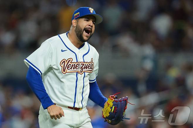 베네수엘라 야구대표팀 투수 엔마누엘 데 헤이수스. ⓒ 로이터=뉴스1