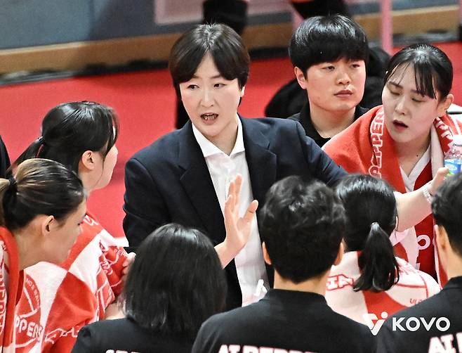 페퍼저축은행 장소연 감독. 제공 | 한국배구연맹