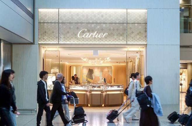 새단장을 마치고 운영중인 신세계면세점의 인천공항 T1 '까르띠에 부티크' 외관. 신세계면세점 제공