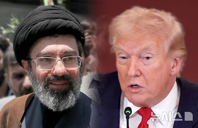 [서울=뉴시스] 중동 사태가 3주째 접어든 가운데, 도널드 트럼프 미국 대통령이 한국 등 5개국에 호르무즈 해협에 군함을 보낼 것을 요구하며 확전 조짐이 나오고 있다. 2026.03.15.