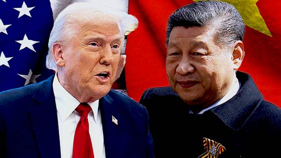 도널드 트럼프 미국 대통령(왼쪽), 시진핑 중국 국가주석. 〈사진=JTBC 보도화면 캡처〉