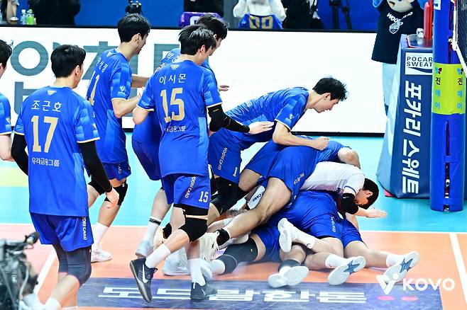 V리그 남자부 5위 우리카드. (KOVO 제공)