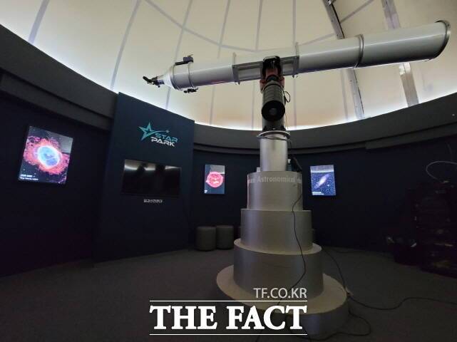 리모델링을 끝낸 칠갑산천문대의 내부 모습. /청양군