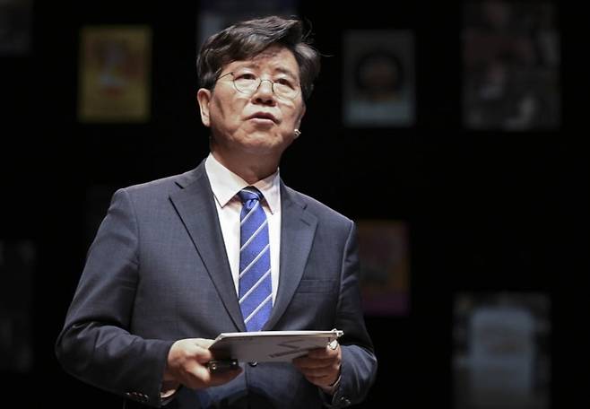 김상회 경기아트센터 사장의 G-ARTS 개회사. 경기아트센터 제공.