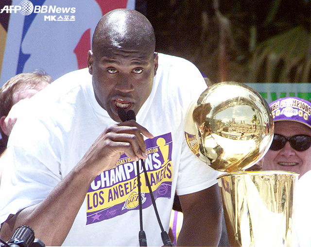 LA 레이커스의 전설 샤킬 오닐. 사진=AFPBBNews=News1