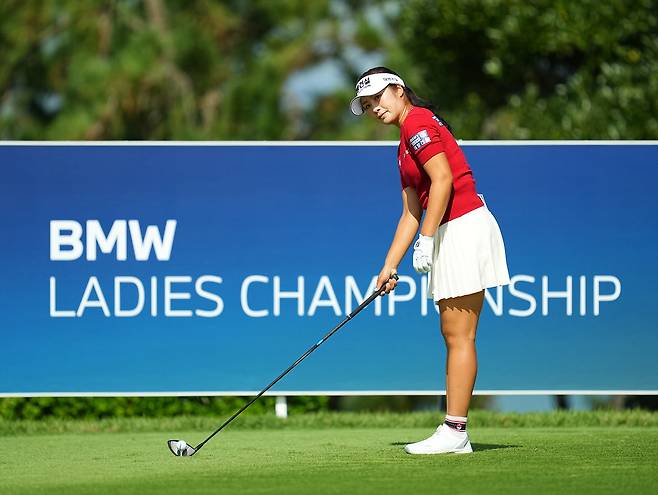 티샷을 준비하고 있는 이정은6. 사진 제공=BMW 레이디스 챔피언십 조직위