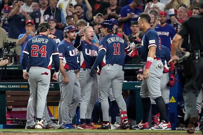 미국 야구 대표팀. 사진=게티이미지코리아