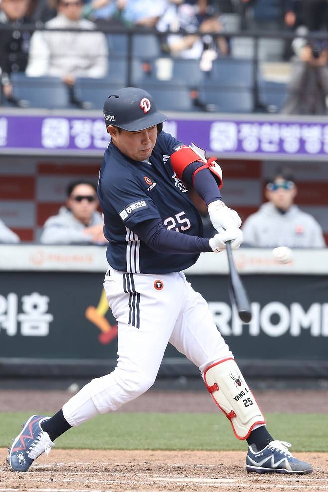 ▲ 양의지 홈런 ⓒ두산 베어스