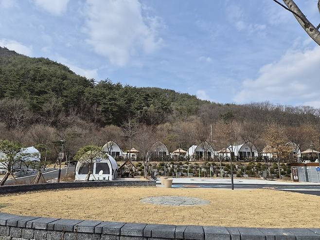 ▲&nbsp;경북 봉화군 청량산 자락에 자리한 위치한 청량산 수원캠핌장이 2026년 새로운 모습으로 캠핑객을 맞이할 준비를 하고 있다. /최준희기자wsx3025@incheonilbo.com