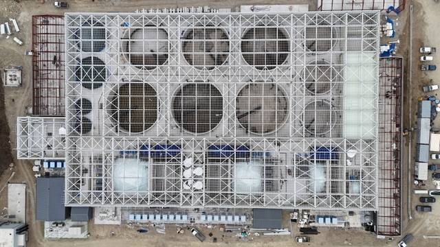 포항 연어 스마트양식 테스트베드 조성사업 공사 현장. 포항시 제공