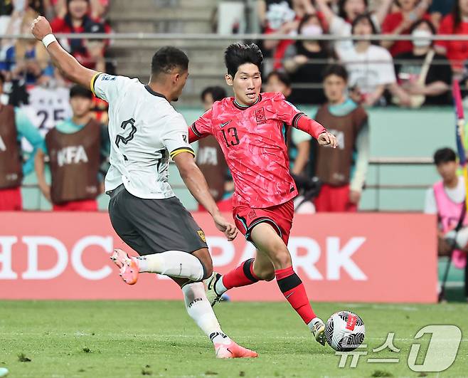 약 16개월 만에 대표팀에 소집되는 홍현석.  ⓒ 뉴스1 김도우 기자