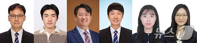 (좌측부터) UNIST 김진영교수, 신승재 교수, 김동석 교수, 손중건 박사, 구하은 연구원, 이우진 박사(UNIST 제공. 재판매 및 DB금지)/뉴스1