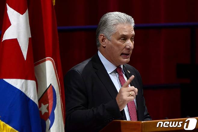 쿠바 미겔 디아스카넬 대통령. ⓒ 로이터=뉴스1