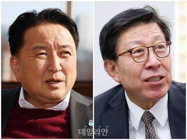 김영환 충북도지사(왼쪽)와 박형준 부산광역시장(오른쪽) ⓒ데일리안 홍금표 기자