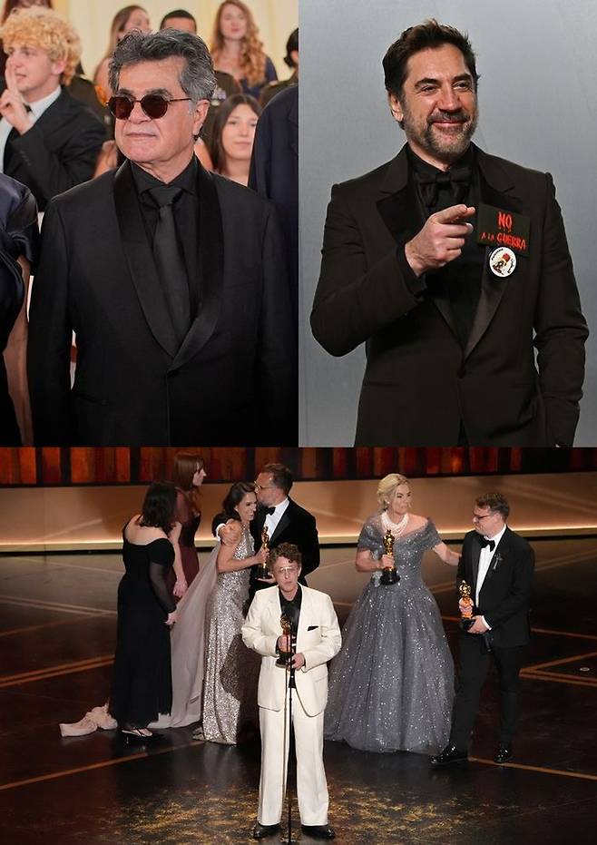 자파르 파나히·하비에르 바르뎀·파벨 탈란킨 ⓒ뉴시스