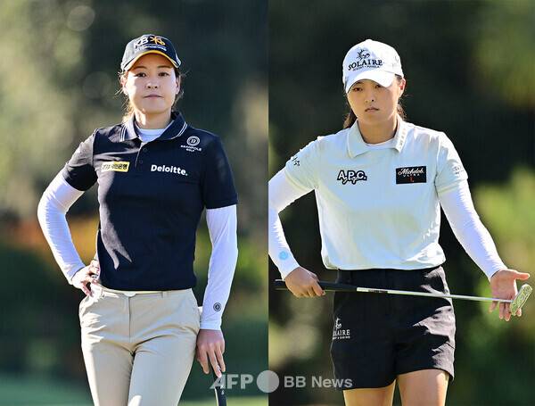 2026년 미국여자프로골프(LPGA) 투어 포티넷 파운더스컵에 출전하는 전인지 프로. 대회 최다승 기록을 보유한 고진영 프로. 사진제공=ⓒAFPBBNews = News1 (사진을 무단으로 사용하지 마십시오.)