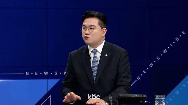 ▲ 16일 KBC 뉴스와이드에 출연한 정준호 더불어민주당 의원