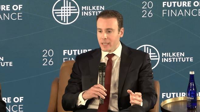 이달&nbsp;초&nbsp;열린&nbsp;밀컨연구소(Milken Institute)의&nbsp;'금융의&nbsp;미래 2026'&nbsp;컨퍼런스에 참석한 마이클&nbsp;셀릭&nbsp;미국&nbsp;상품선물거래위원회(CFTC)&nbsp;위원장. 사진=밀컨연구소(Milken Institute)