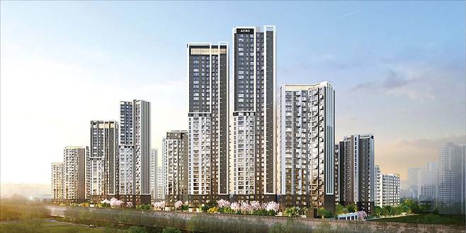 서울 서초구 서초동 신동아1·2차를 재건축하는 ‘아크로드서초’ 투시도. (DL이앤씨 제공)