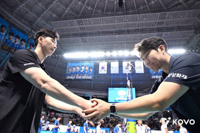 박철우 감독대행-고준용 감독대행./KOVO