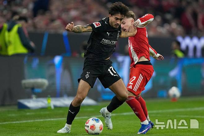 [뮌헨=AP/뉴시스] 독일 프로축구 분데스리가 묀헨글라트바흐의 옌스 카스트로프. 2026.03.06.