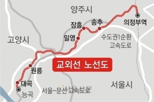 교외선 노선도