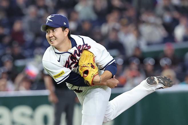 야구 대표팀 유영찬. 뉴시스