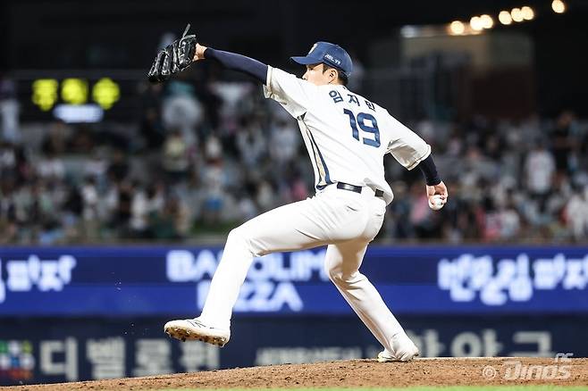NC 임지민은 평균 152㎞의 빠른 공을 던지는 우완투수다. 그는 팀의 차기 마무리투수로 낙점받을 만큼 가파른 성장세를 보이고 있다. 사진제공｜NC 다이노스
