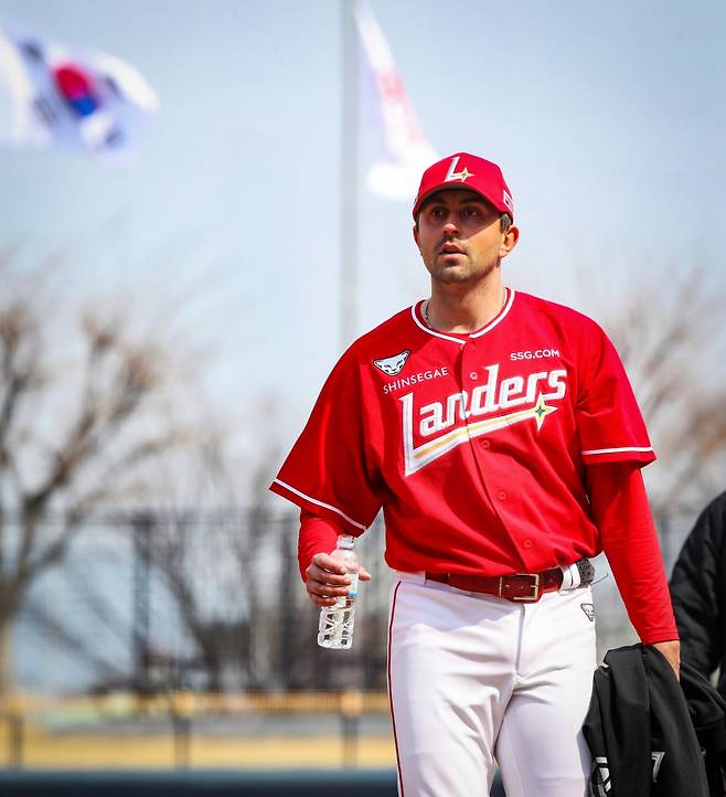 SSG 랜더스 외국인 투수 앤서니 베니지아노. /사진=SSG 랜더스 제공