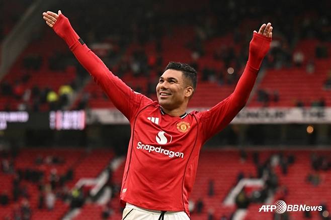 맨유 미드필더 카세미루. /AFPBBNews=뉴스1