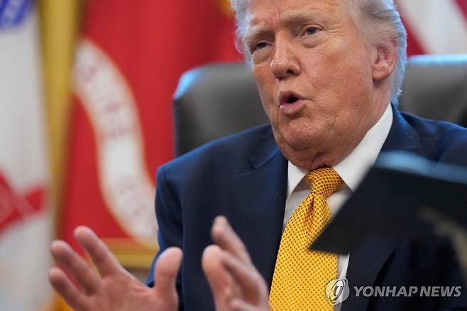 트럼프 대통령 [AP 연합뉴스. 재판매 및 DB 금지]