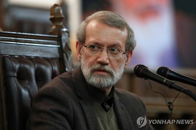 알리 라리자니 이란 최고 국가안보회의 사무총장 [AP=연합뉴스. 재판매 및 DB 금지]