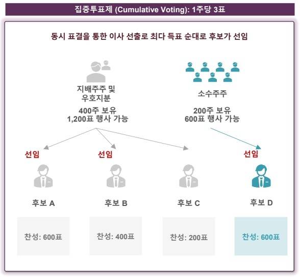 집중투표제 예시 / 사진 = 얼라인파트너스자산운용