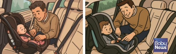 후방 장착 카시트. ⓒ임신영