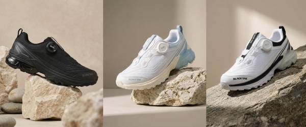 블랙야크 키즈 '라이트스텝 플라이' 연출컷(왼쪽부터 블랙, 스카이 블루, 화이트블랙).&nbsp;ⓒ블랙야크 키즈