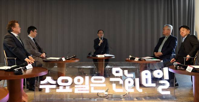 김영수 문화체육관광부 제1차관이 18일 서울 종로구 아트코리아랩에서 열린 문화가 있는 날 확대를 위한 업무협약식에서 인사말을 하고 있다. (사진=문체부)