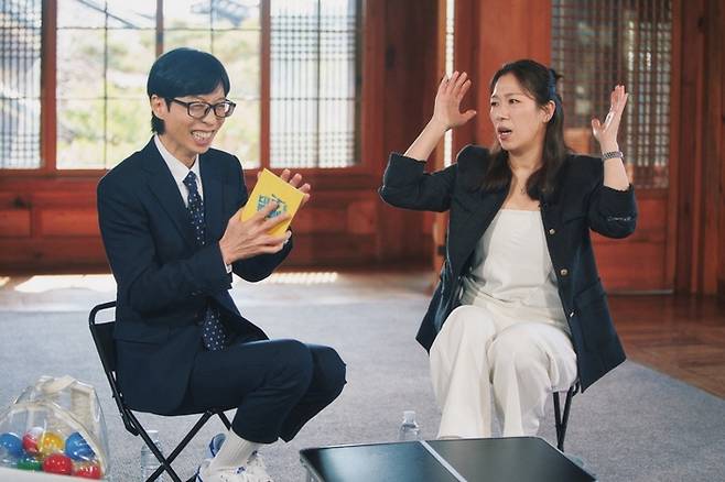 유재석-염혜란. tvN ‘유 퀴즈 온 더 블럭’