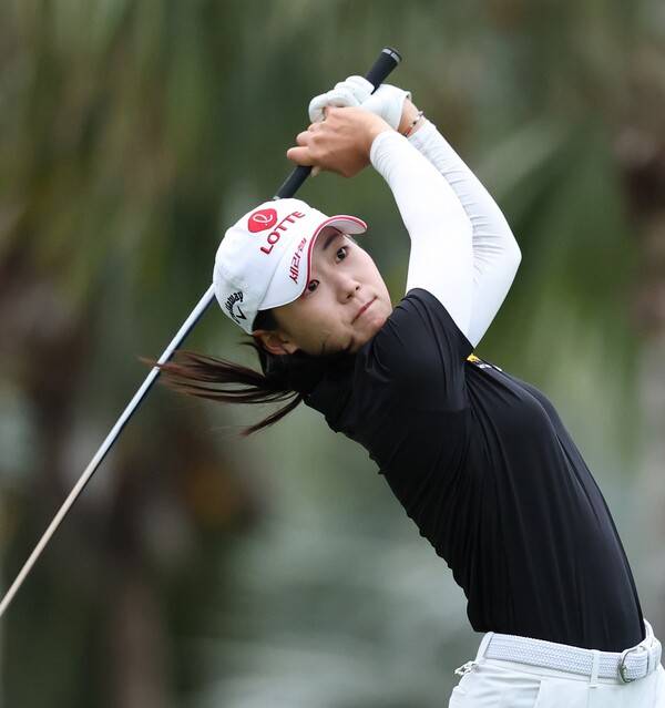 황유민 프로 2026년 미국여자프로골프(LPGA) 투어 포티넷 파운더스컵 출전을 철회했다. 사진은 황유민 프로가 2026년 LPGA 투어 '아시안 스윙' 블루베이 LPGA 1라운드에서 경기하는 모습이다. 사진제공=Getty_LPGA (사진을 무단으로 사용하지 마십시오.)