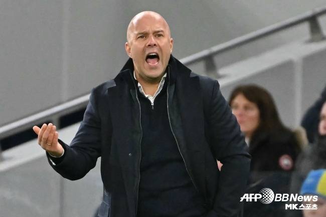 리버풀 아르네 슬롯 감독. 사진(잉글랜드 런던)=ⓒAFPBBNews = News1