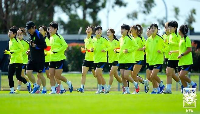 [서울=뉴시스] 한국 여자 축구 대표팀. (사진=대한축구협회 제공) *재판매 및 DB 금지