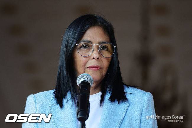 [사진] 베네수엘라 델시 로드리게스 임시 대통령 ⓒGettyimages(무단전재 및 재배포 금지)