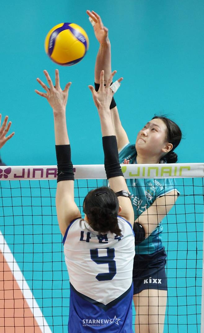 [B하인드★] '용병계 김연경' 지젤 실바 또 트리플크라운! '몰빵 배구'로 GS 4년 만에 봄 잔치