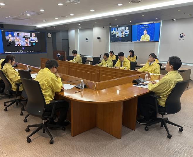 호르무즈 해협 선박 등 안전 점검 회의 [외교부 제공. 재판매 및 DB 금지]