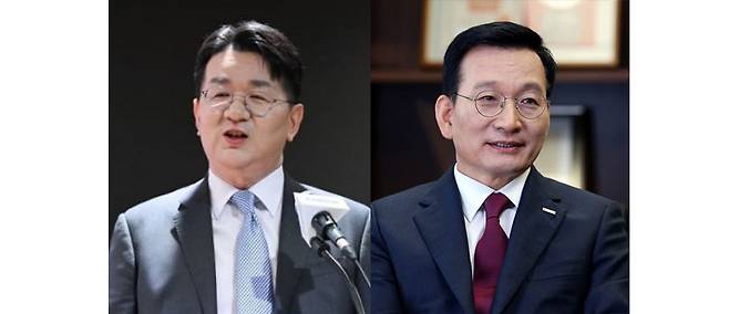 (좌 )조원태 한진그룹 회장, (우) 김상열 호반그룹 창업주 / 사진=각사
