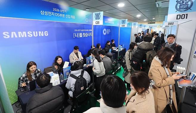 ▲북적이는 채용박람회(사진=연합뉴스)