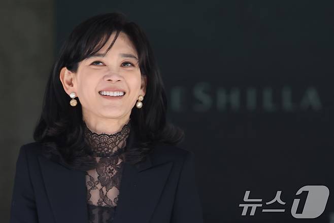 이부진 호텔신라 사장이 19일 오전 서울 중구 삼성전자 장충동 사옥에서 열린 호텔신라 정기 주주총회에 참석한 후 이동하고 있다. 2026.3.19 ⓒ 뉴스1 오대일 기자