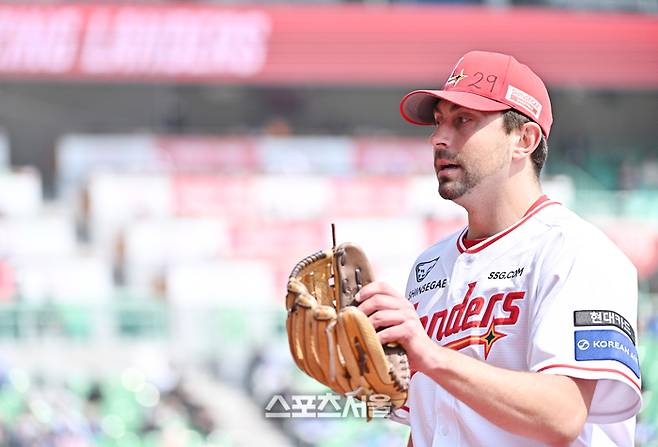 SSG 베니지아노. 17일 문학구장에서 열린 2026 KBO리그 삼성과 시범경기. 문학 | 박진업 기자 upandup@sportseoul.com